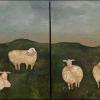 World Gone Grazey  (diptych)
Acrylic on canvas 72x36 sold